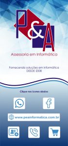 Cartão de visita virtual P&A Informática Jundiaí